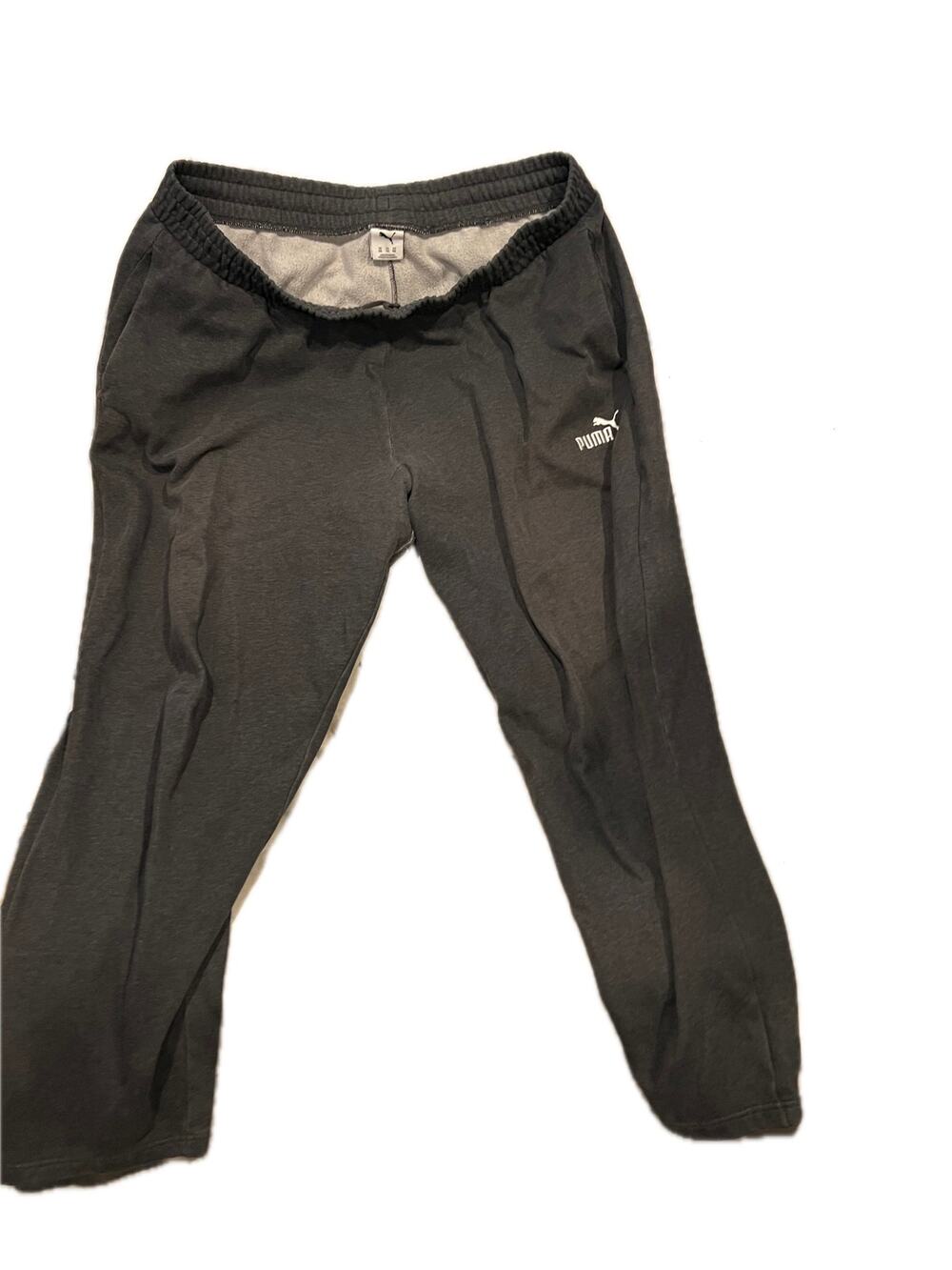 Puma Charcoal Gray Cuffed Ankle Sweatpants Mens XXL